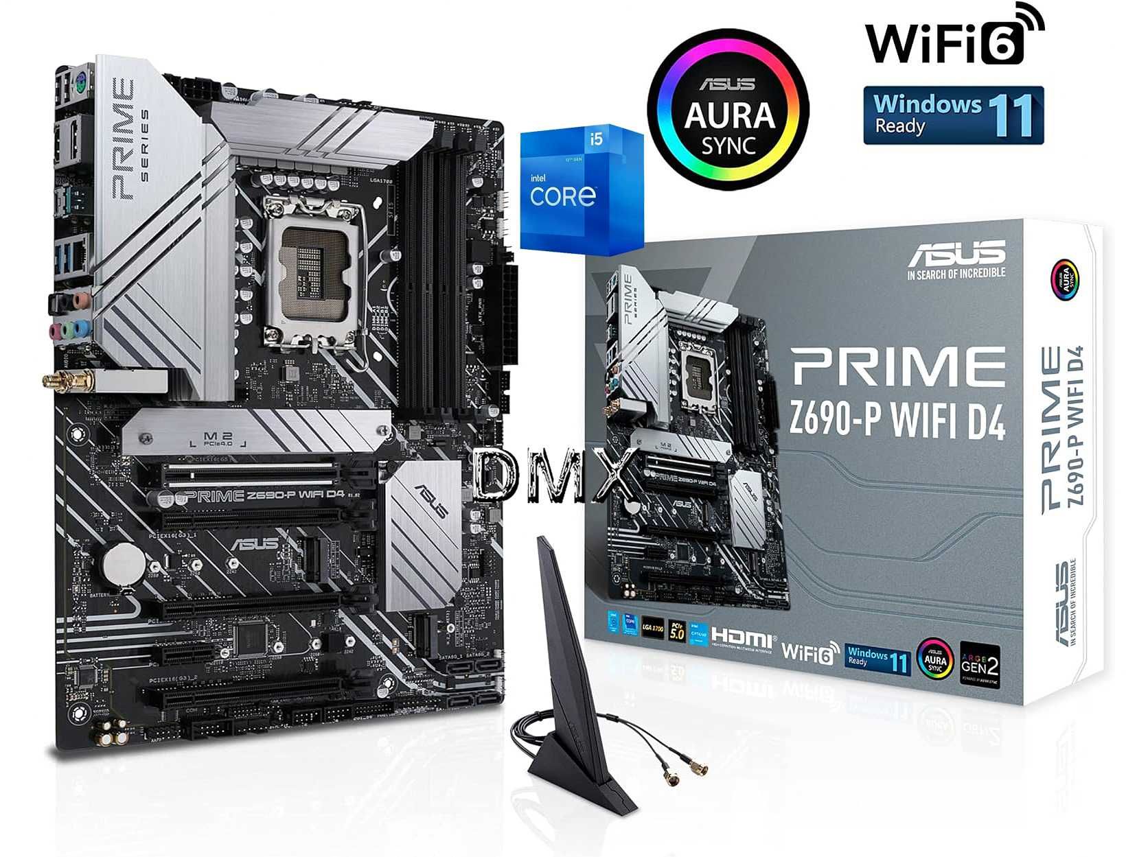 ASUS PRIME Z690-P WIFI D4 + проц Intel Core i5 13400 , 16Threads 20Mb