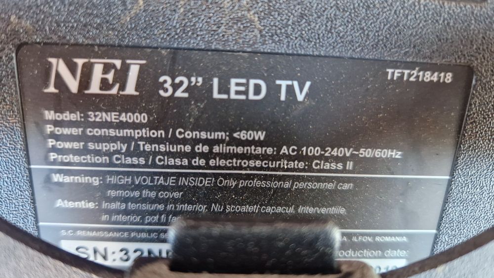 Vînd Led tv NEI de 32 si 40