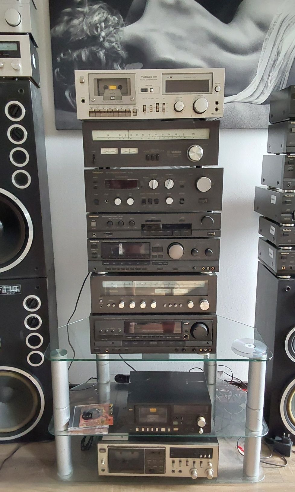 Vând Technics Receiver, Amplificator, Deck, Tuner, CD player etc