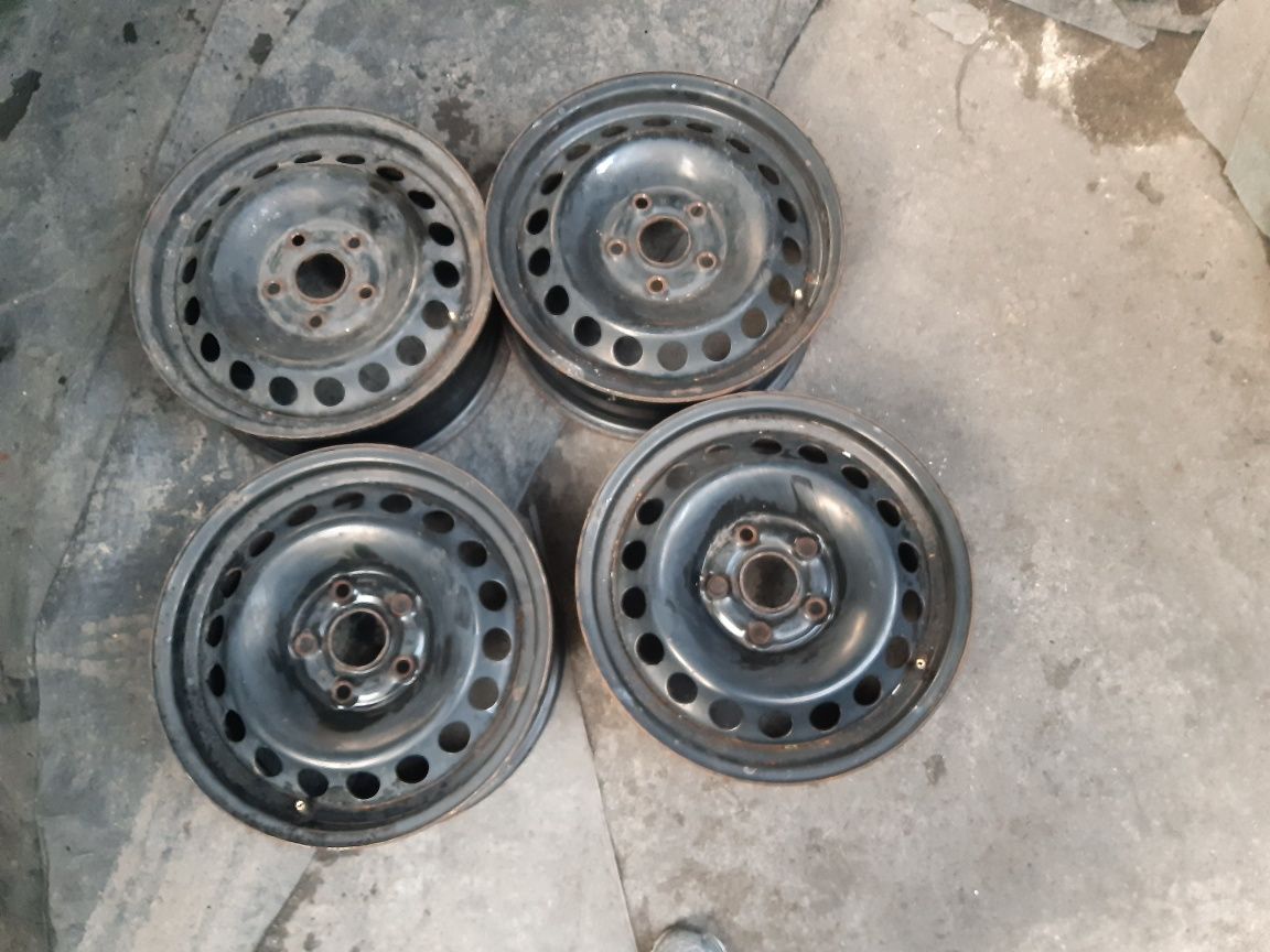 Set jante otel R15 vw golf 5,6,7 passat Skoda 5×112  6j×15  et 47