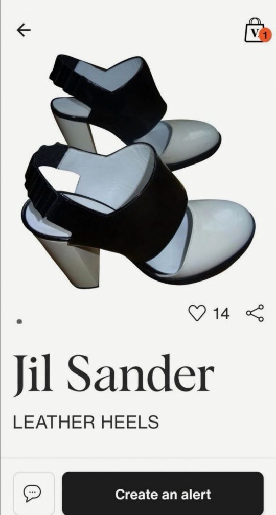 Pantofi Jil Sander (Moschino Zara retro vintage