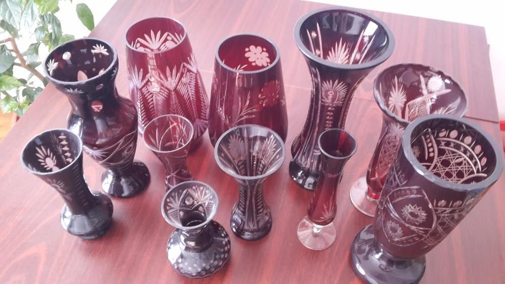 Vaze cristal rubin Vintage