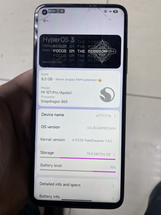 Xiaomi 10 t pro 5g 256 pubgga full telefon 120fps