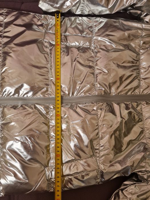 Ieftin geaca noua toamna/ iarna culoare aluminiu/ metalica