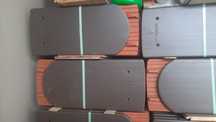Vand  tigla ceramica tondach solzi maro inchis