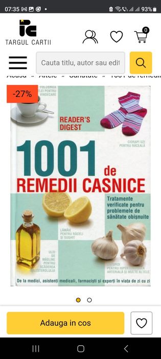 Cart remedii de sănătate