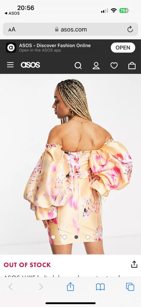 Rochie Asos model floral
