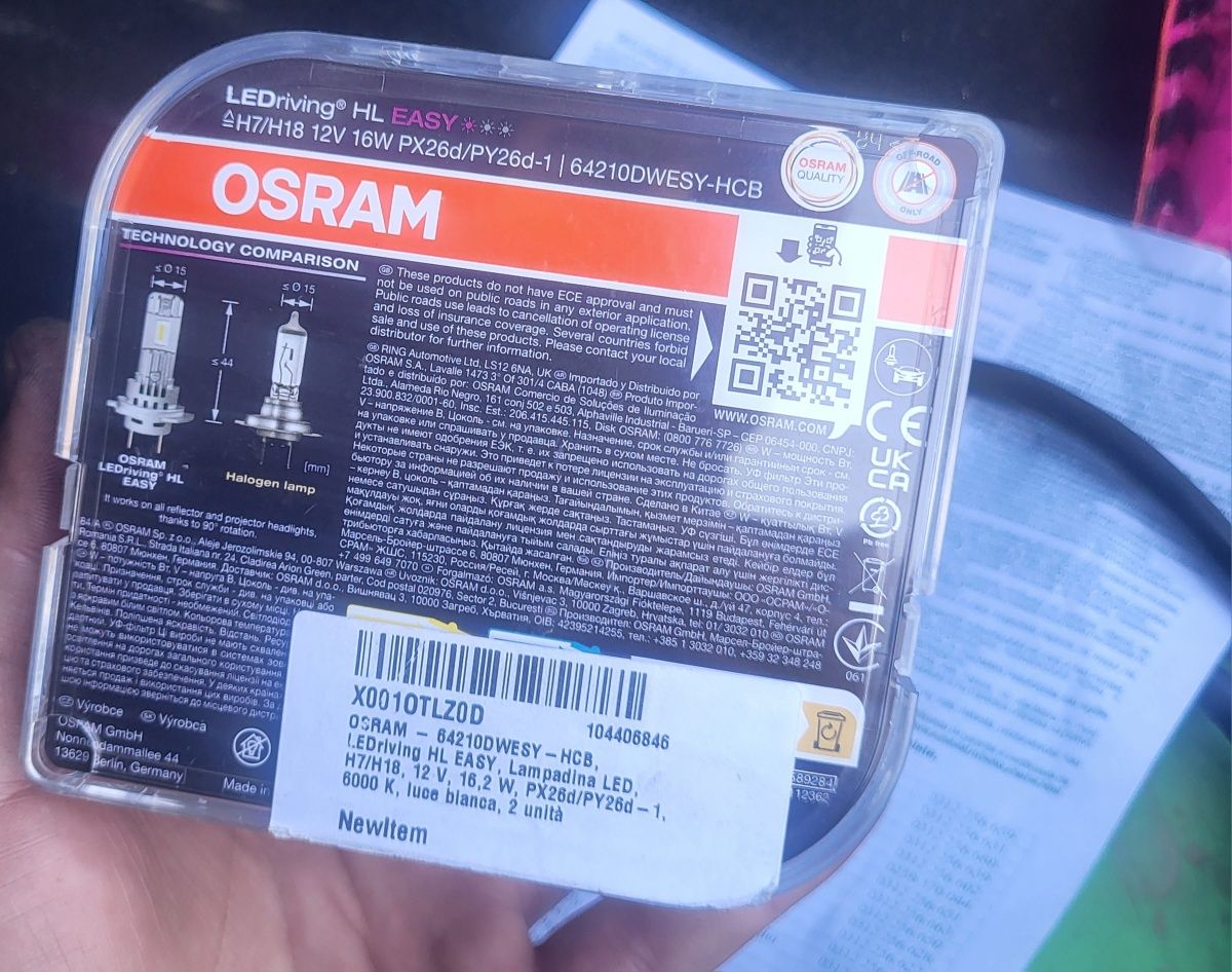 Becuri led h7 osram original