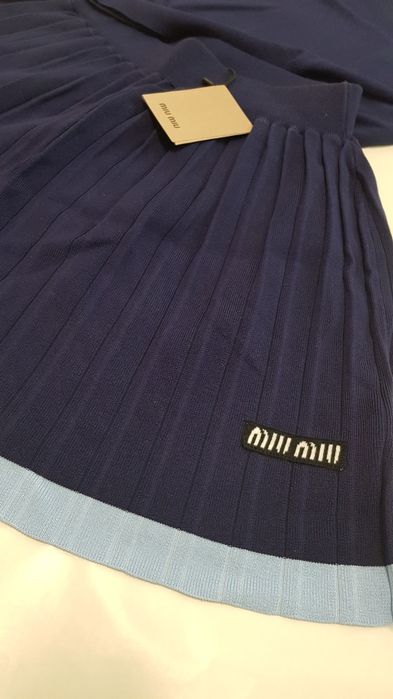 Bluza si fusta Miu Miu, S, albastru