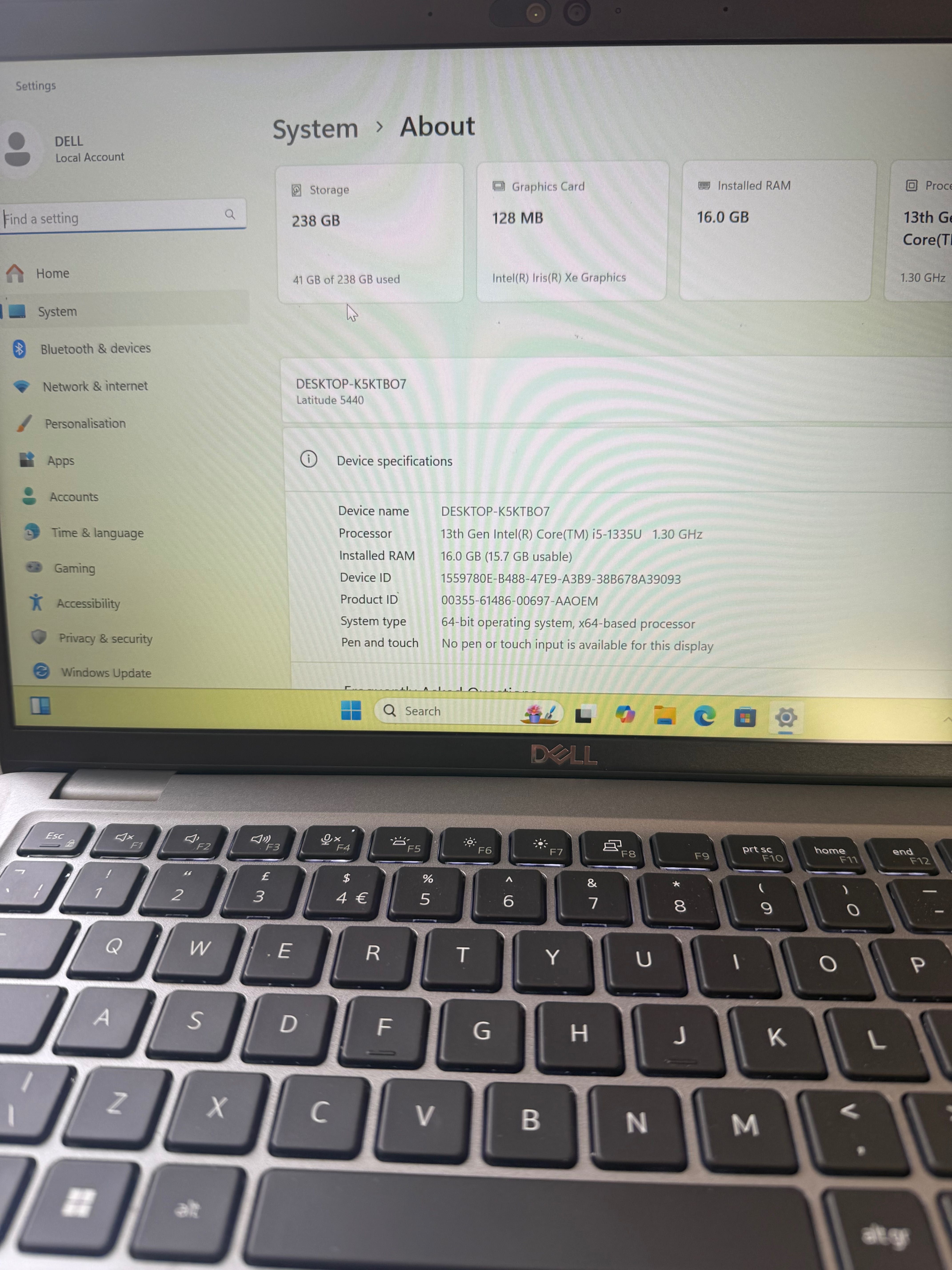Laptop Dell Latitude 5440 i5 13(generation)