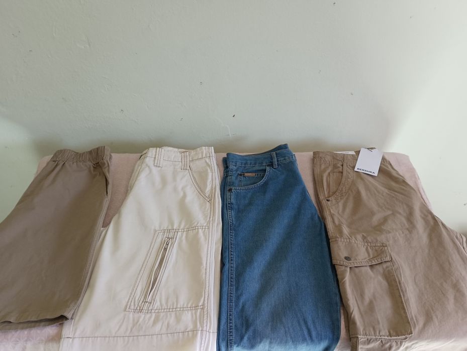 Шорты фирменные Armani, Wrangler (ориг) и др. Джинсовые рубашки.