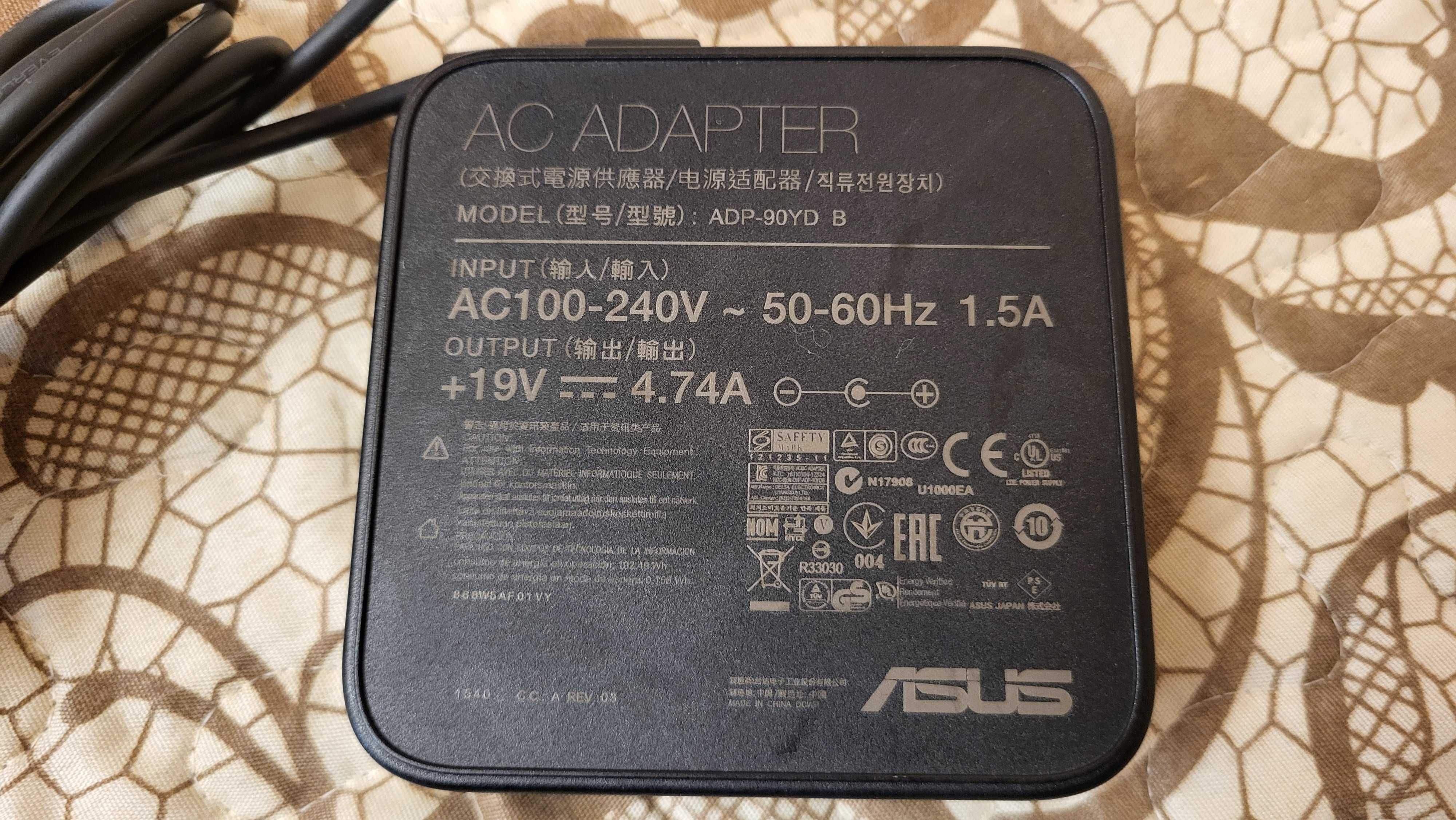 ASUS 90W Incarcator 19V-4.74A Adaptor fuctional
