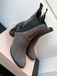 Botine de piele Musette, marimea 40