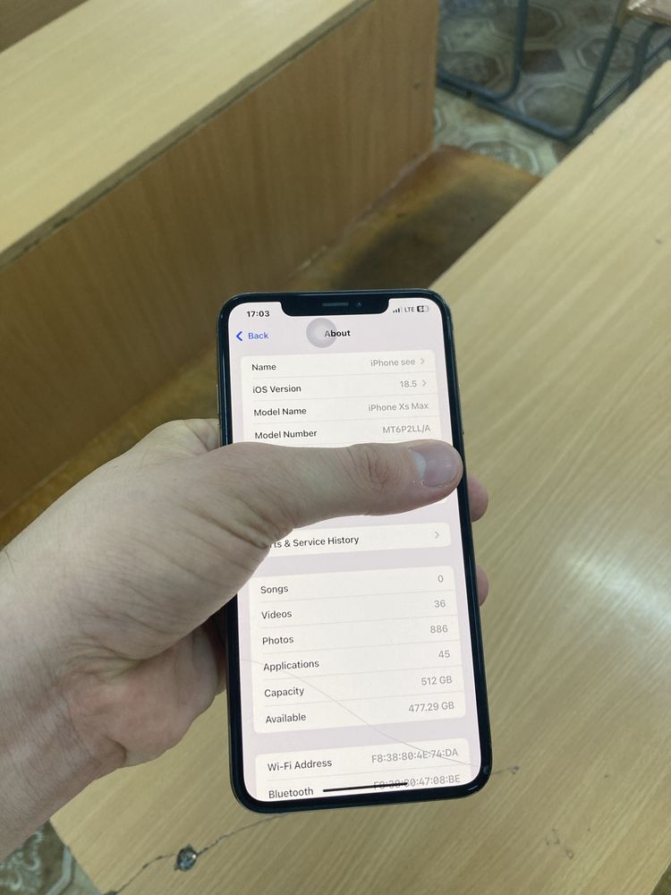 Iphone xs max 512 ll/a 78