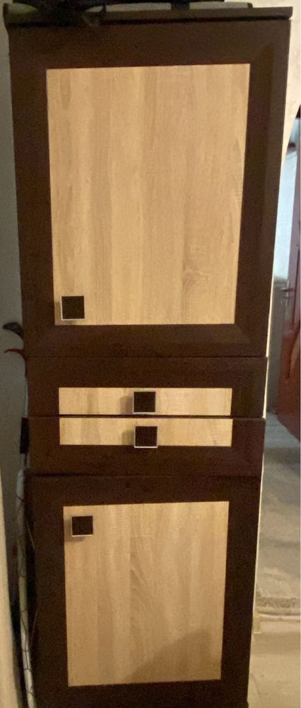 Dulapuri wenge mix sonoma /comoda noua stare impecabila /dulap vitrina