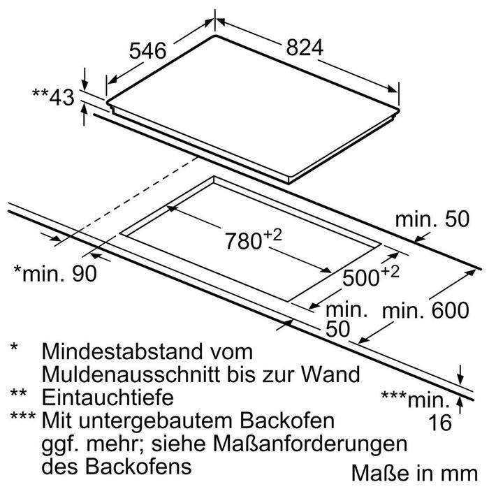 Plita vitroceramica NEFF N70 T18TT16N0, TwistPad, 80 cm
