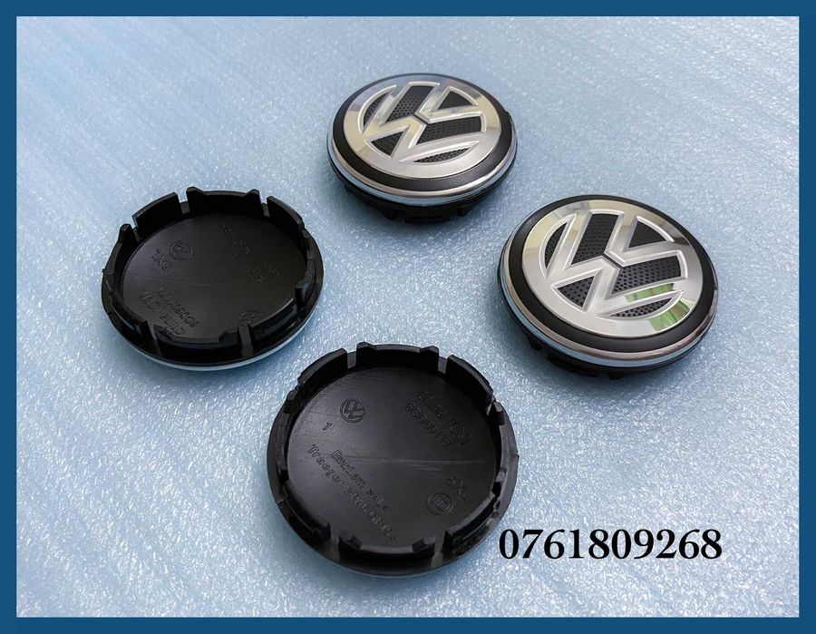 Set 4 capace 56mm 6CD601171 jante aliaj VW Golf Jetta Passat Tiguan