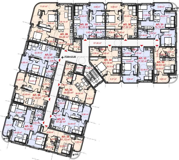 Продава се Едностаен апартамент в Бургас, Крайморие - 48 кв.м за 1145 €/кв.м - Снимка #7