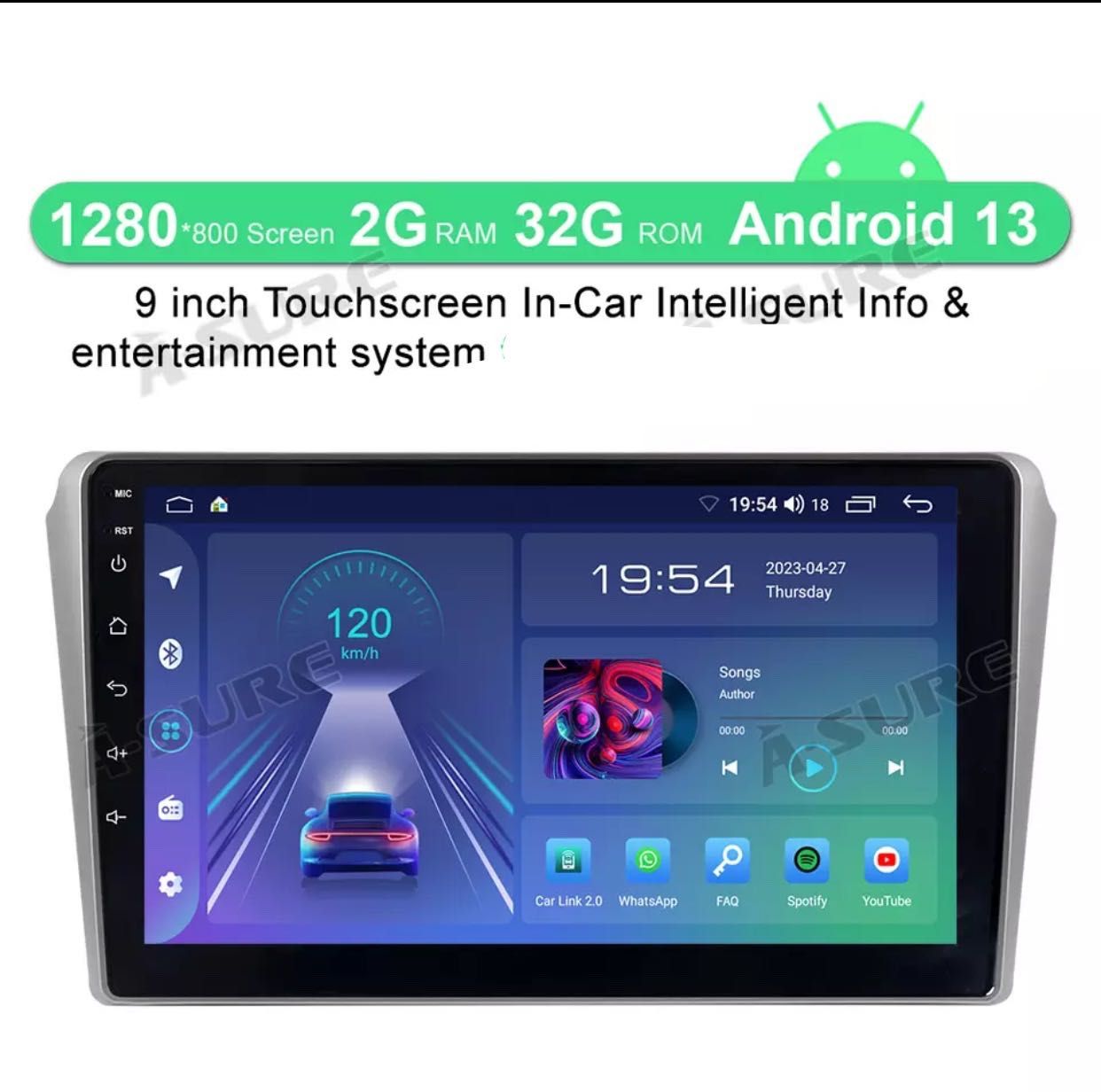 Мултимедия андроид 13 2х32gb 9”