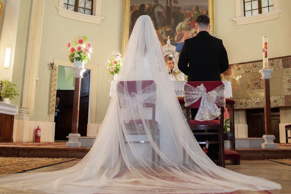 Vand rochie de mireasa (Barbie) marimea 38