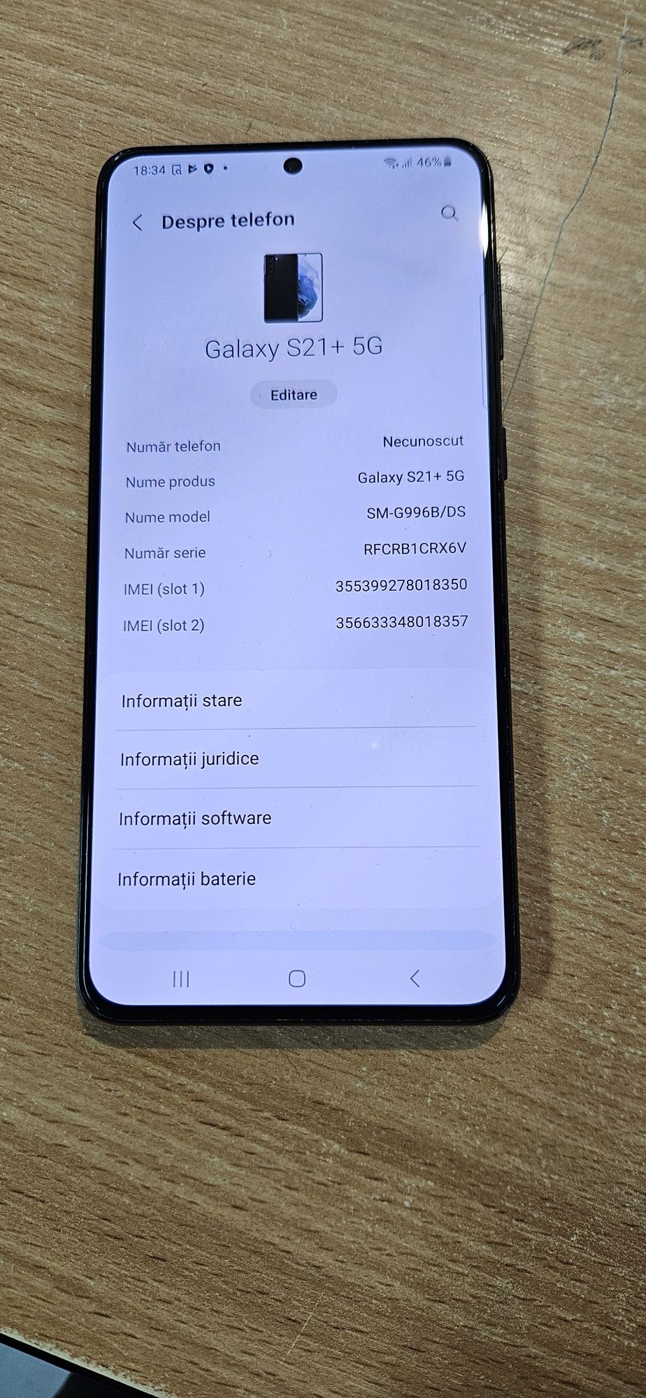 Samsung S21+ plus impecabil 256gb
