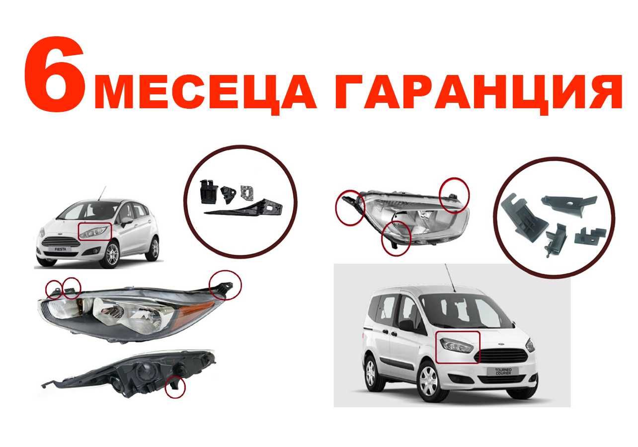 Комплект щипки за захващане фар Ford Fiesta MK6,Transit Courier/Форд