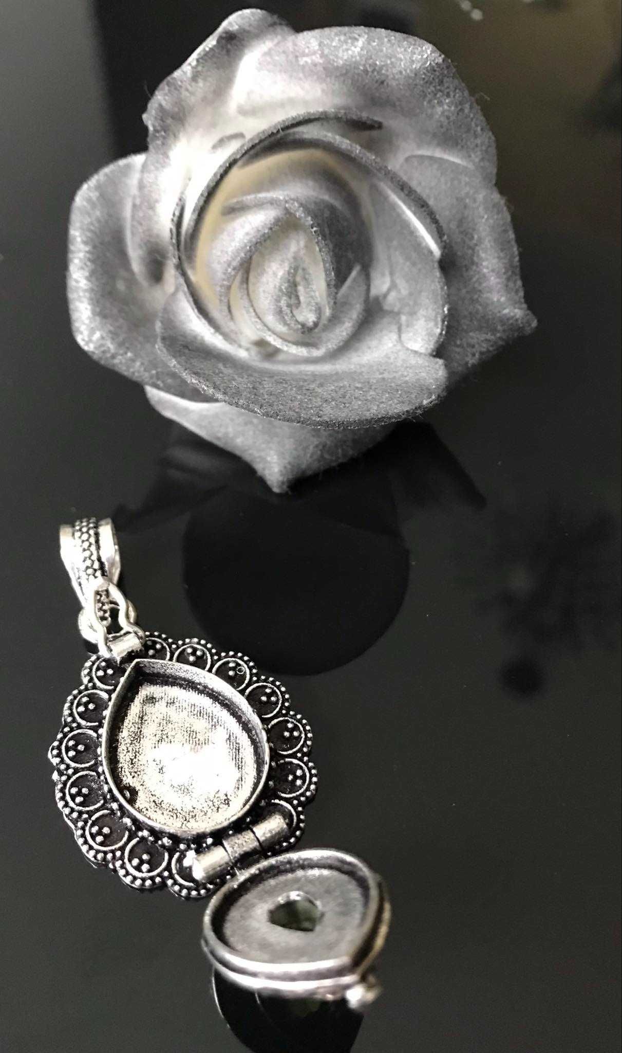 Pandant/Medalion Argint 925 cu Piatra Semipretioasa Peridot Secret Box