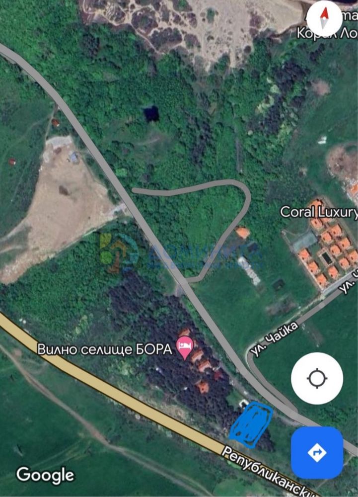 Комплекс “Бора” в близост  до плаж Корал (ток,вода)