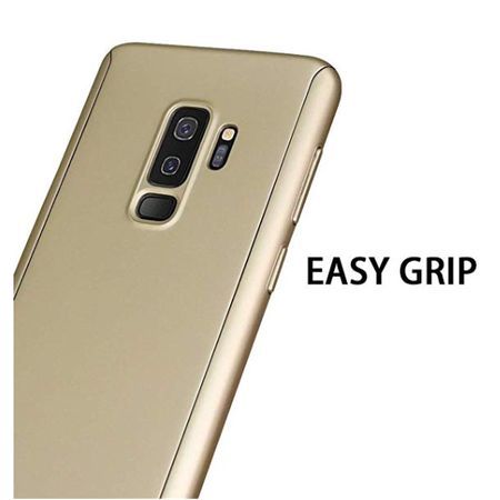 Husa GloMax FullBody Auriu Samsung Galaxy A8 2018 cu folie protectie