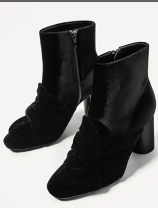 NOU!!!Botine Zara catifea