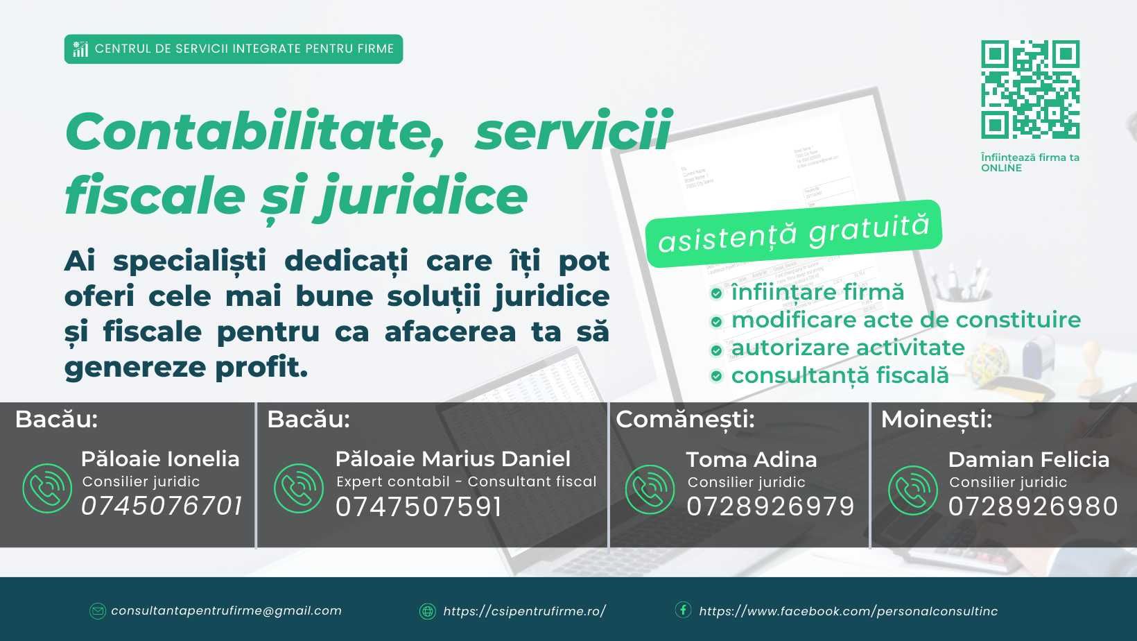 INFIINTARI firme, Recodificari, Contabilitate