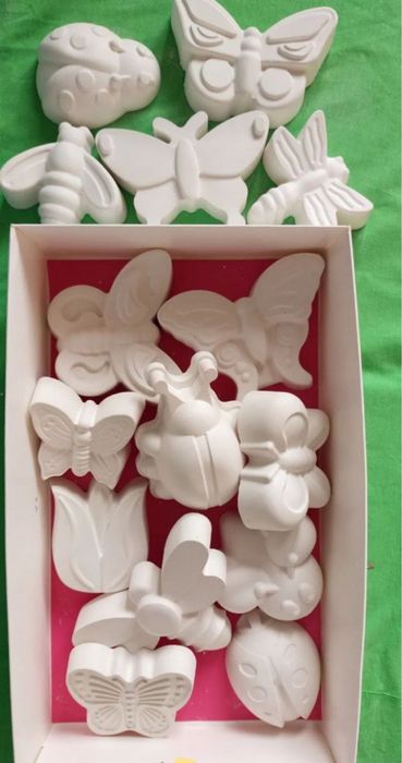 Болаларга мос экологик гипсдан ясалган фигуркалар (бояш учун)