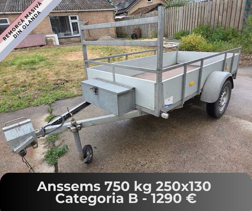 Remorci din Olanda de la 750 kg pana la 2700 kg