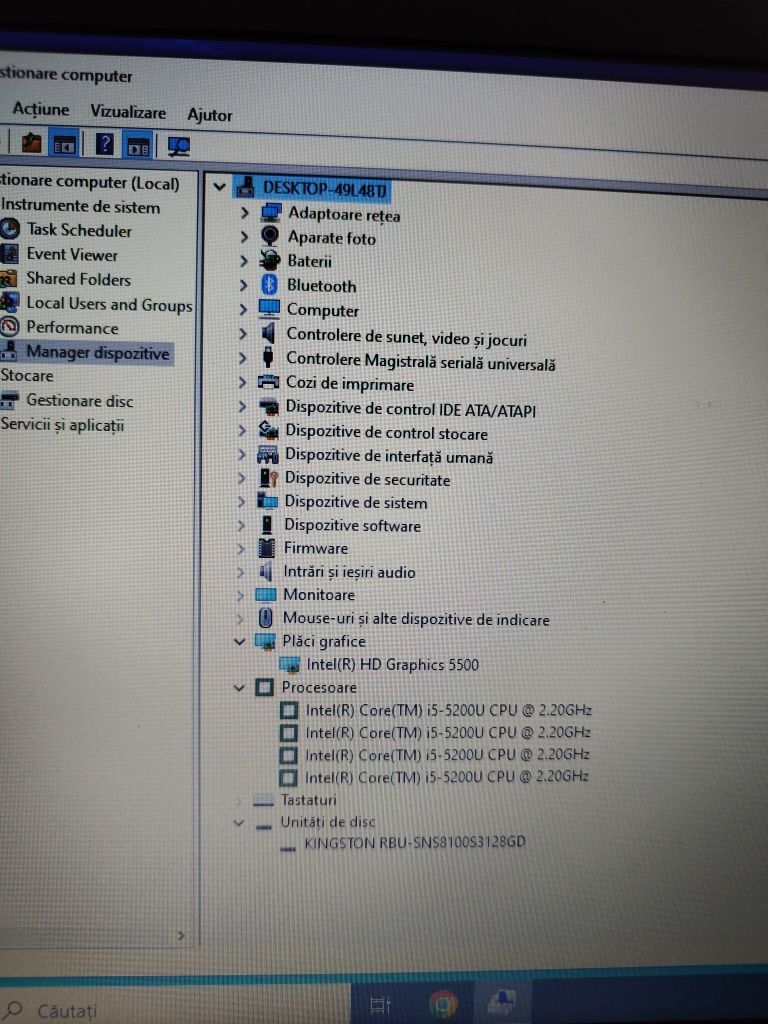 Laptop Acer 14 inch i5 gen 5 / 4 GB RAM / Ssd 128 gb