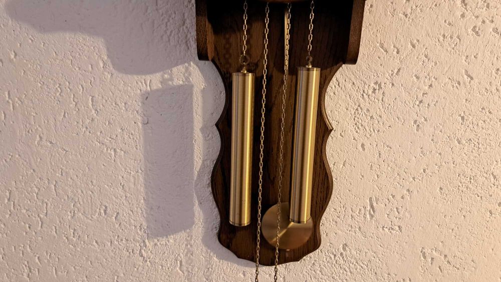 Ceas de Perete Antic cu Pendul și Greutăți - Mecanic, ANKR