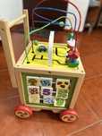 Cub educativ 6 in 1- antepremergator lemn cu activitati