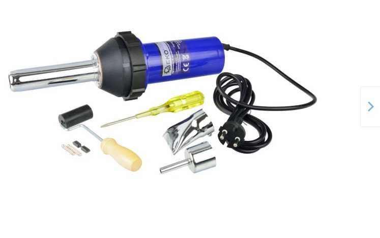 Pistol de lipit cu aer cald, Geko, 1080W, 20°C - 550°C, 0 m3/h