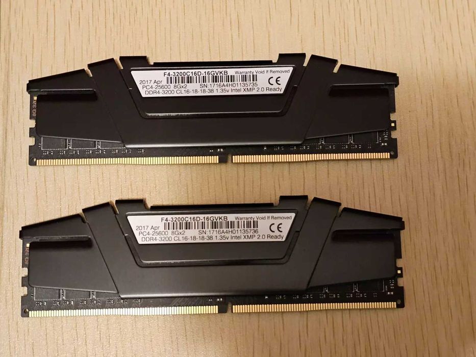 Рам памет G.SKILL Ripjaws V 16GB (2x8GB) DDR4 3200MHz