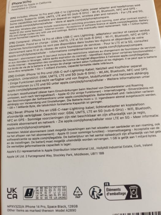 Iphone 14 pro Space Black