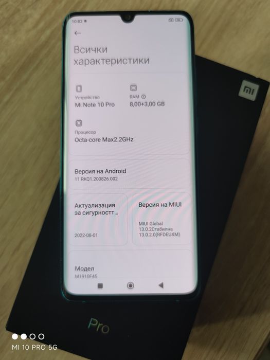 Xiaomi Mi Note 10 pro 8/256GB