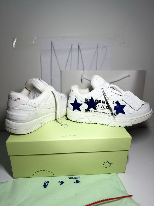 Adidasi Sneakers OFF WHITE, Out Of Office Animation, Stars, White