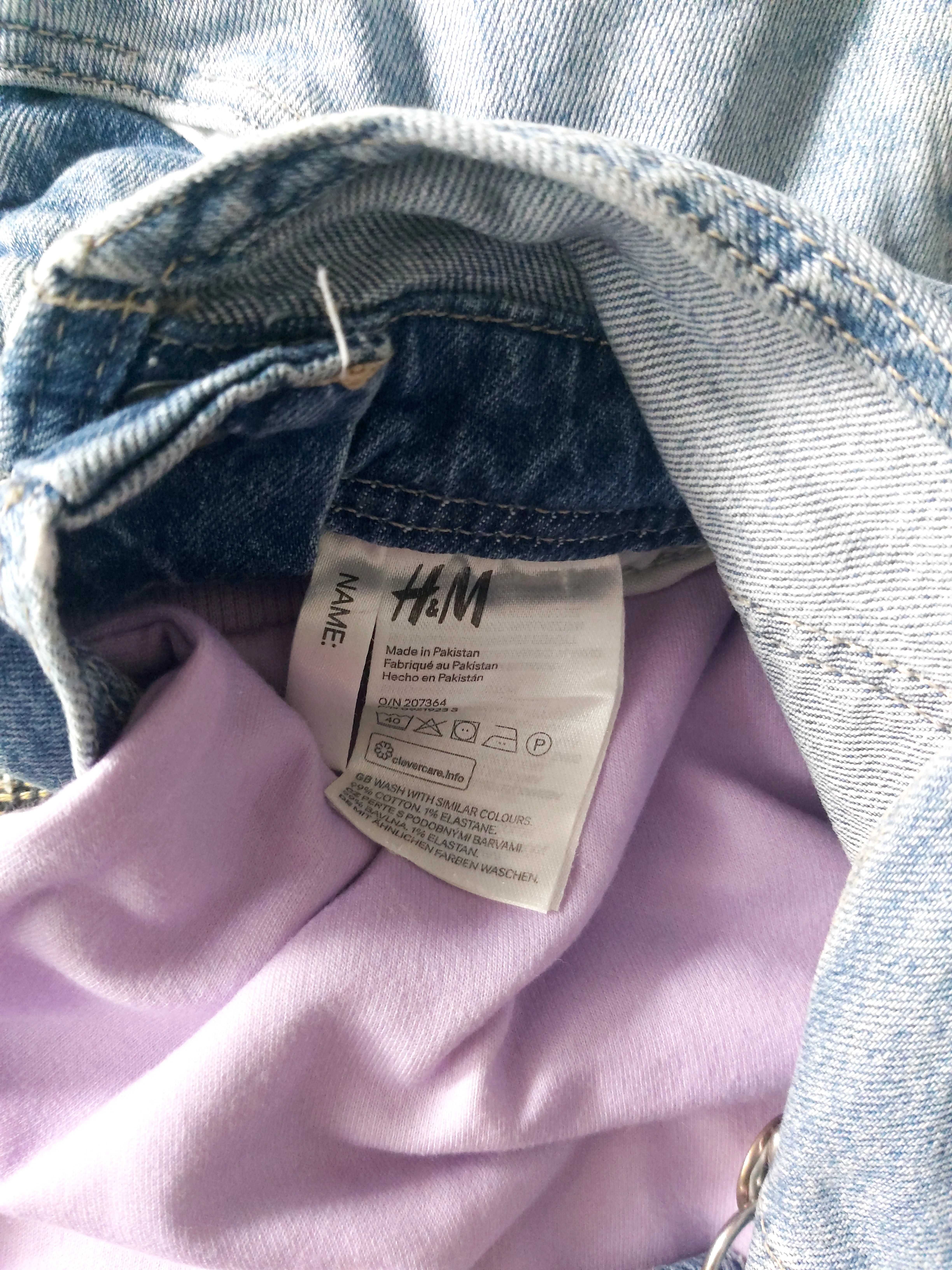 Ofertă!! Salopeta denim H&M copii 7-10 ani