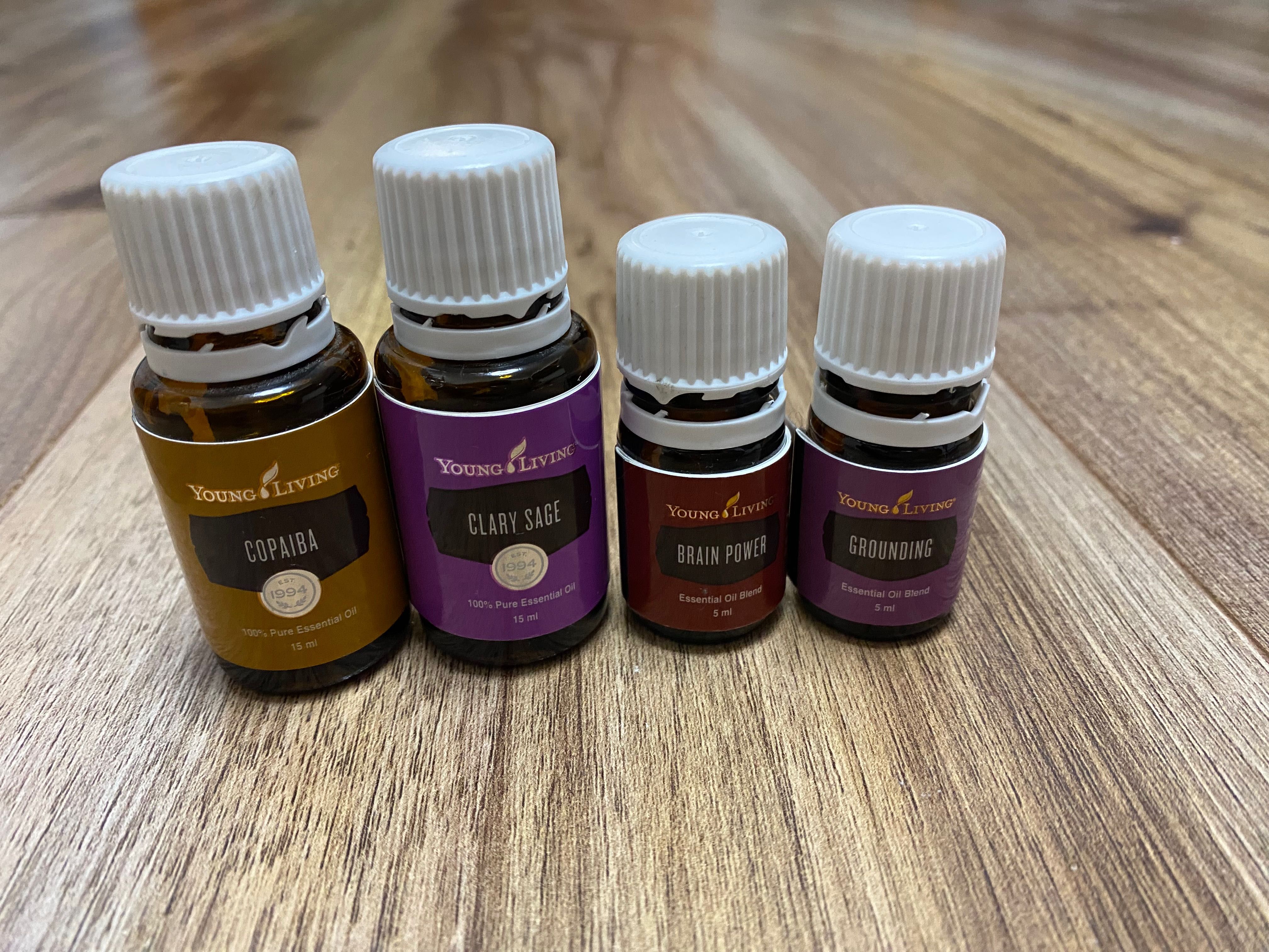 Uleiuri Young Living Brain Power, Copaiba, Clare Sage, Grounding