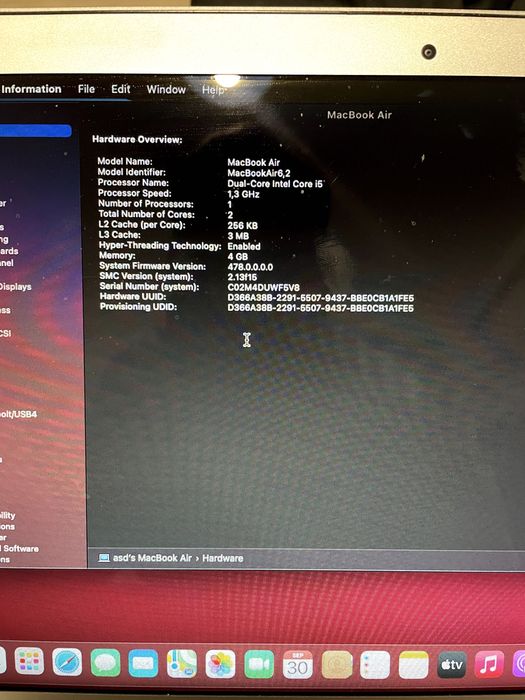 MacBook Air 13" Mid 2013 – 256GB SSD