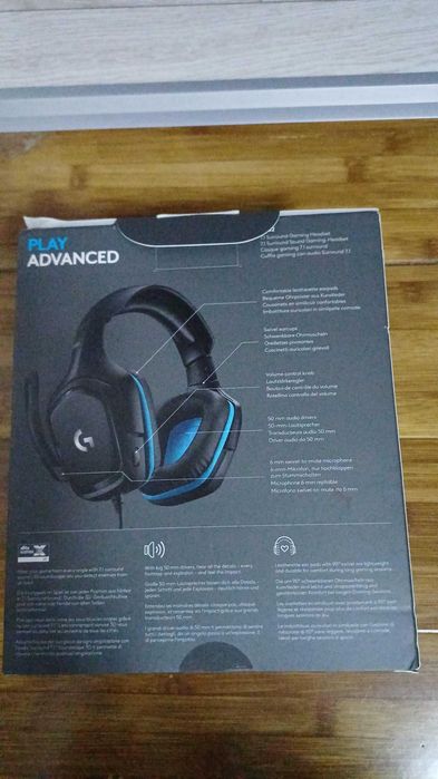 Casti gaming Logitech G432, surround 7.1