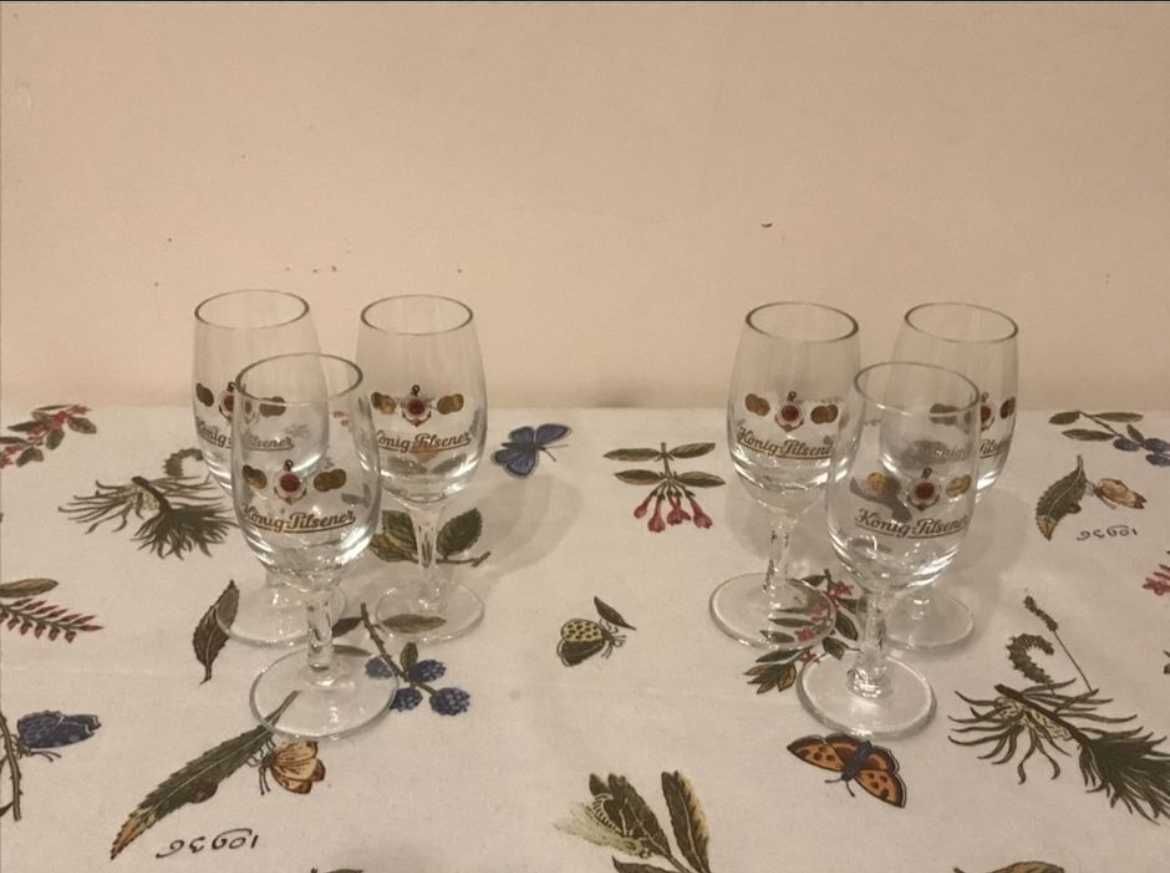 Set pahare lichior Konig-Pilsener vintage | Noi, cu picior