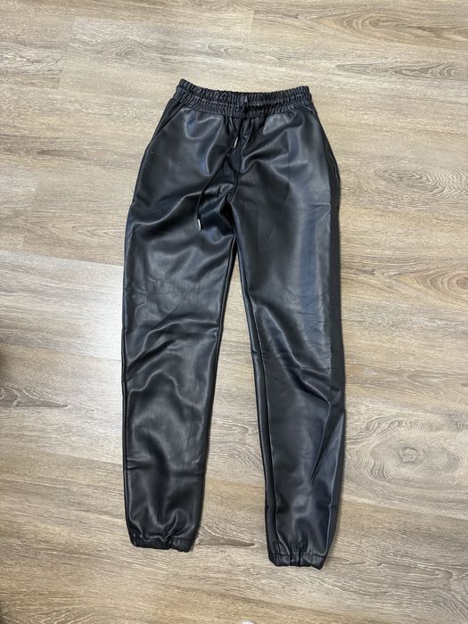 Штаны кожа зимние