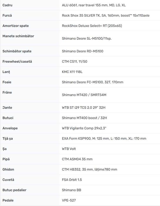 Bicicleta CTM SCROLL 29, Casca, Manusi