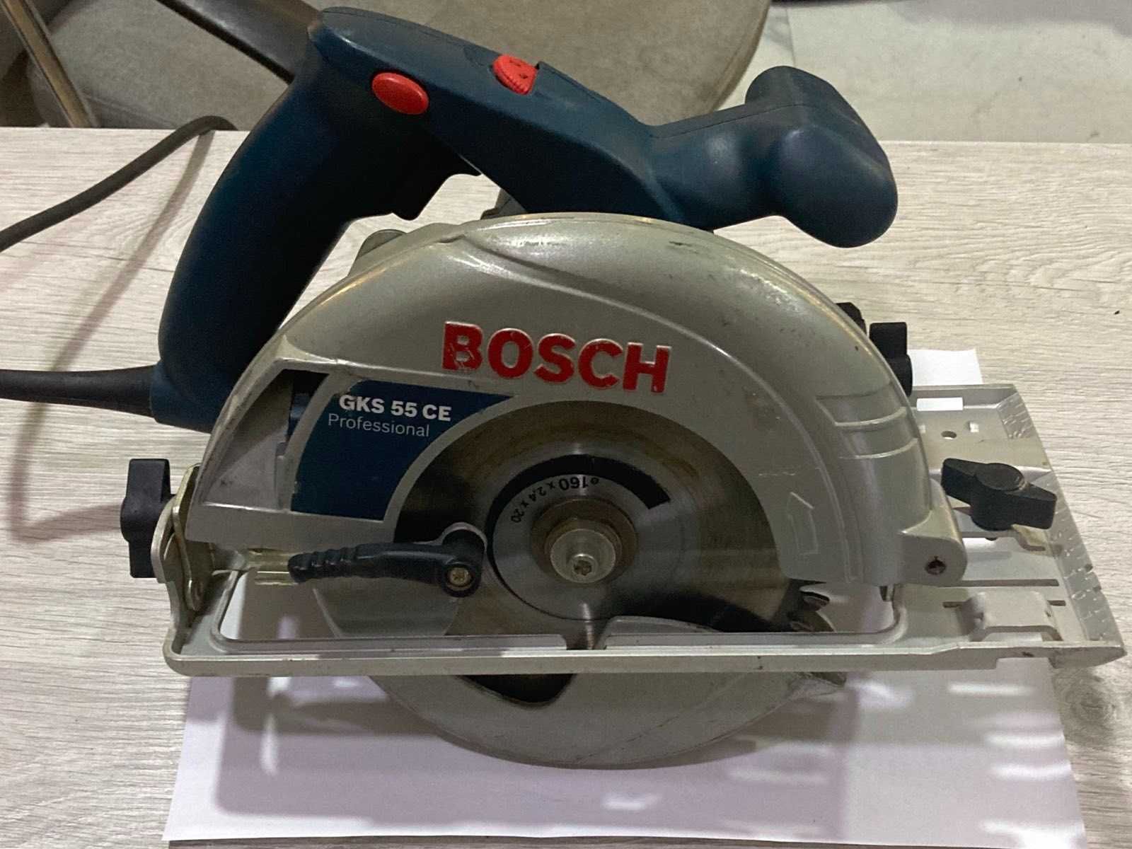 Циркуляр ръчен 1350W BOSCH GKS 55 CE