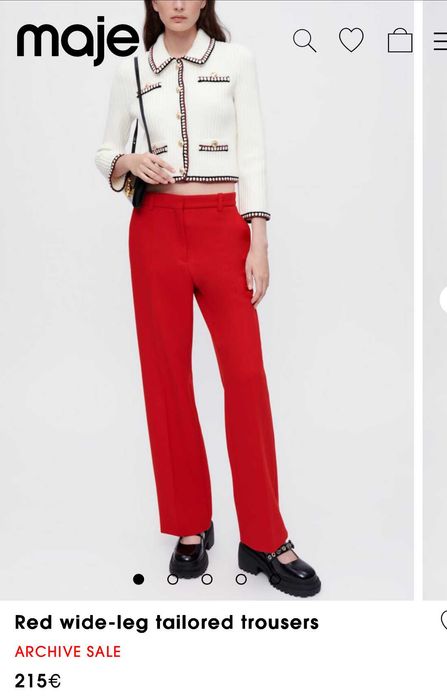Червен панталон Maje